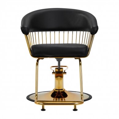 Hairdressing chair Hair System Lille Gold Black 2