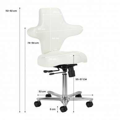 Taboret kosmetyczny Azzurro Special 152 White 10