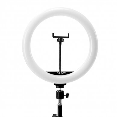 Kosmetologian LED-meikkilamppu jalustalla GLOW RING LIGHT 10" 10W 2