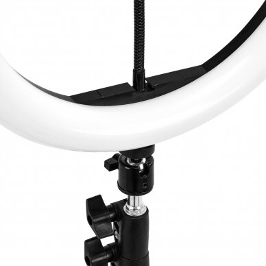 Kosmetologinė LED lempa makiažui su stovu GLOW RING LIGHT 10" 10W 9