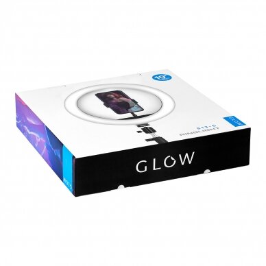 Kosmetologinė LED lempa makiažui su stovu GLOW RING LIGHT 10" 10W 11