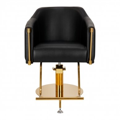 Frizieru krēsls Gabbiano Professional Hairdressing Chair Burgos Gold Black 2