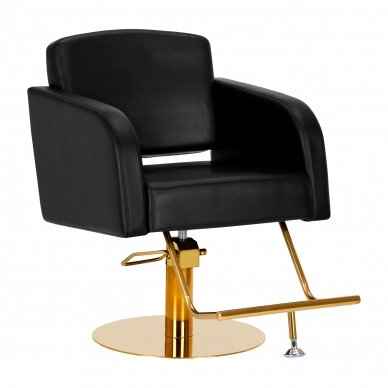 Friseurstuhl Gabbiano Professional Hairdressing Chair Turin Gold Black