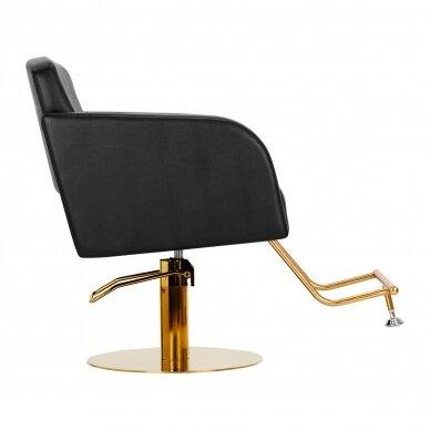 Frizieru krēsls Gabbiano Professional Hairdressing Chair Turin Gold Black 3