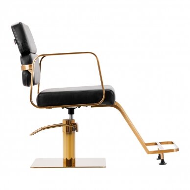 Hairdressing chair Gabbiano Porto Gold Black 1