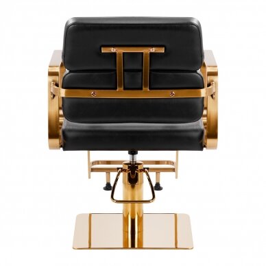 Hairdressing chair Gabbiano Porto Gold Black 3