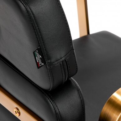 Hairdressing chair Gabbiano Porto Gold Black 6