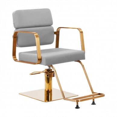 Hairdressing chair Gabbiano Porto Gold Grey