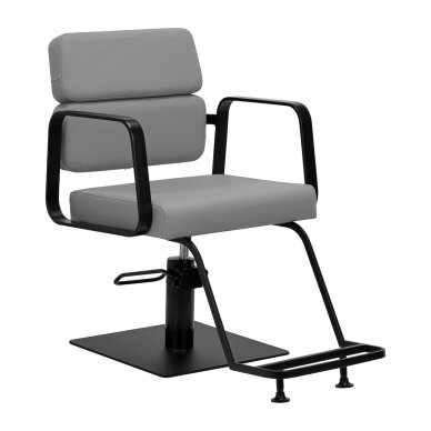 Hairdressing chair Gabbiano Porto Black Grey