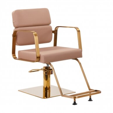 Hairdressing chair Gabbiano Porto Gold Biege