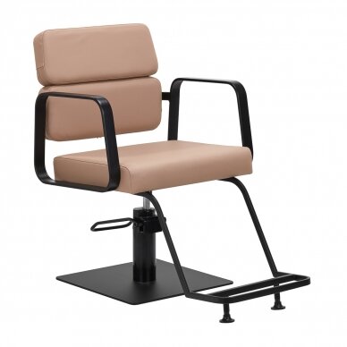 Hairdressing chair Gabbiano Porto Black Biege