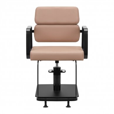 Hairdressing chair Gabbiano Porto Black Biege 1