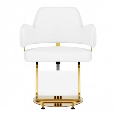 Kirpyklos kėdė Gabbiano Professional Hairdressing Chair Linz Gold White 1