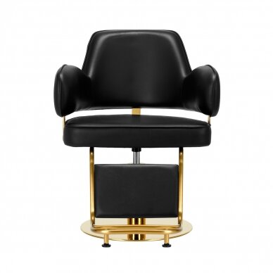 Kirpyklos kėdė Gabbiano Professional Hairdressing Chair Linz Black Gold 1