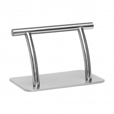 Hairdressing footrest Gabbiano 30cm Silver