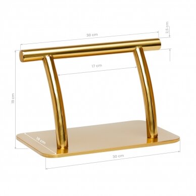 Hairdressing footrest Gabbiano 30cm Gold 4