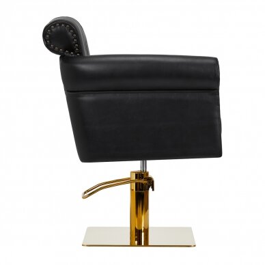 Kirpyklos kėdė GABBIANO PROFESSIONAL HAIRDRESSING CHAIR BERLIN GOLD BLACK 1