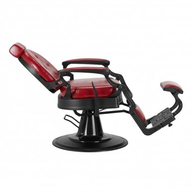 Parturituoli Barber Chair President Old Leather Red 4