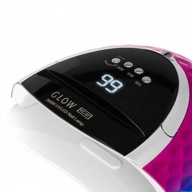 Nail lamp UV LED Glow YC57 268W Pink Blue 4