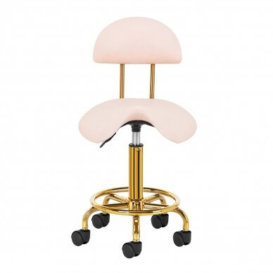 Beautician stool STOOL BEAUTY 3 GOLD ROSE 1