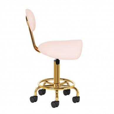 Kosmetologinė meistro kėdutė STOOL BEAUTY 3 GOLD ROSE 2