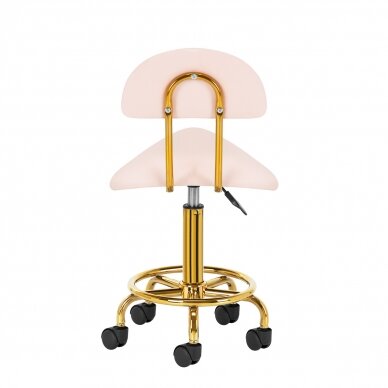 Kosmetologi jakkara STOOL BEAUTY 3 GOLD ROSE 3