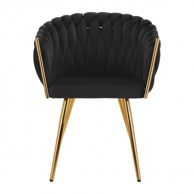 Armchair 4Rico QS-GW06G Velvet Black 1