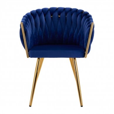 Armchair 4Rico QS-GW06G Velvet Blue 1