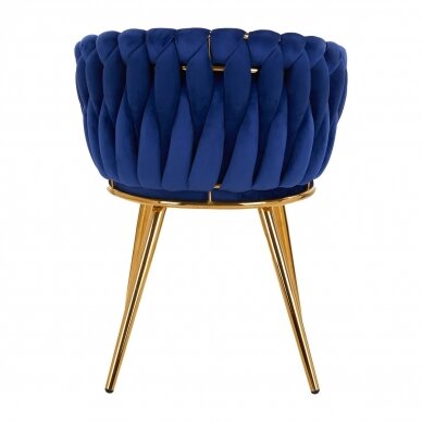 Armchair 4Rico QS-GW06G Velvet Blue 3