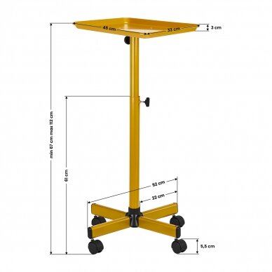 Kosmetikwagen Gabbiano Novus Gold 4