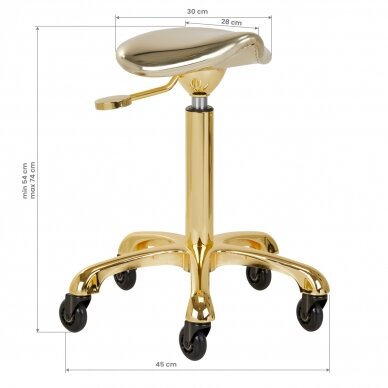 Beautician stool Gabbiano Fine Gold 7