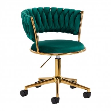 Bürostuhl mit Rollen 4Rico QS-GW01G Velvet Green