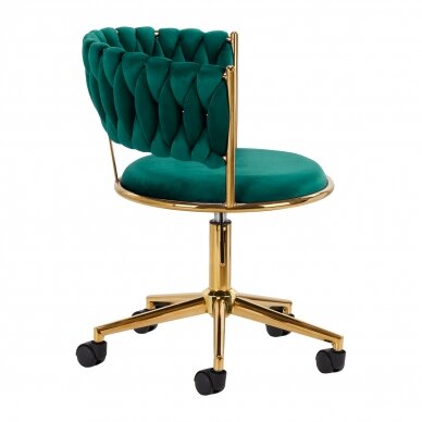 Bürostuhl mit Rollen 4Rico QS-GW01G Velvet Green 2