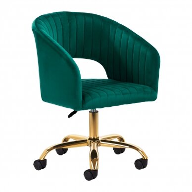 Office chair with wheels 4Rico QS-OF212G Velvet Green