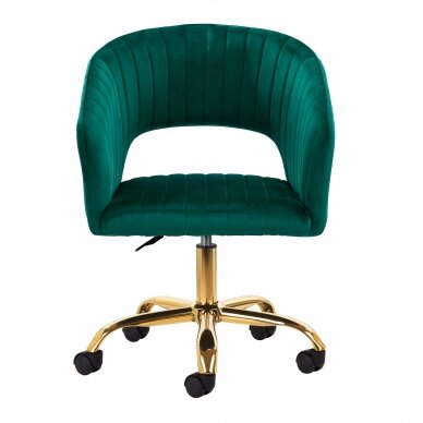 Office chair with wheels 4Rico QS-OF212G Velvet Green 1