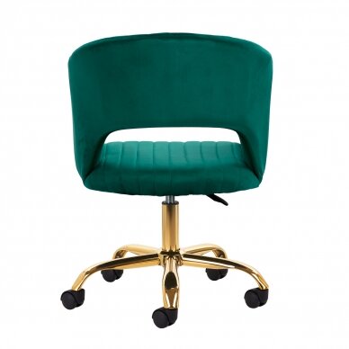 Office chair with wheels 4Rico QS-OF212G Velvet Green 3