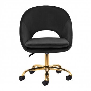 Bürostuhl mit Rollen 4Rico QS-MF18G Velvet Black 1