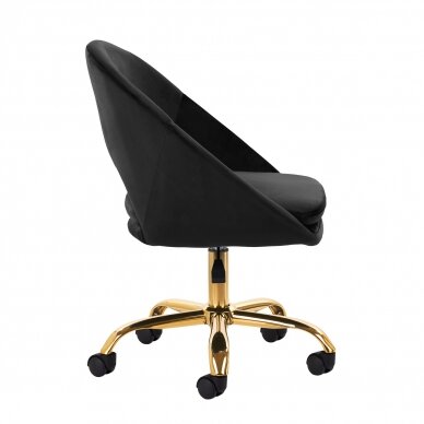 Bürostuhl mit Rollen 4Rico QS-MF18G Velvet Black 2