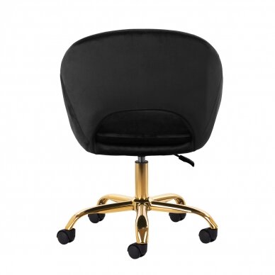 Bürostuhl mit Rollen 4Rico QS-MF18G Velvet Black 3