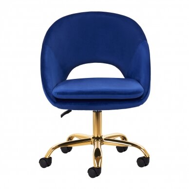 Bürostuhl mit Rollen 4Rico QS-MF18G Velvet Blue 1