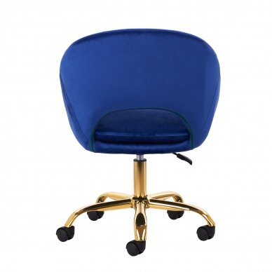 Bürostuhl mit Rollen 4Rico QS-MF18G Velvet Blue 3