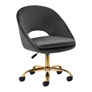 Bürostuhl mit Rollen 4Rico QS-MF18G Velvet Grey