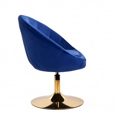 Swivel armchair 4Rico QS-BL12B Velvet Blue 2