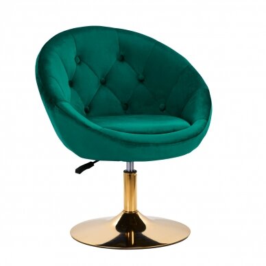 Swivel armchair 4Rico QS-BL12G Velvet Green