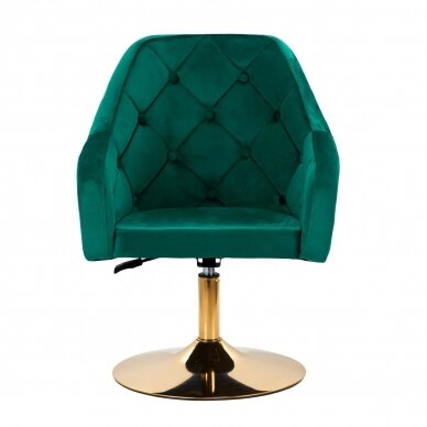 Swivel armchair 4Rico QS-BL14G Velvet Green 1