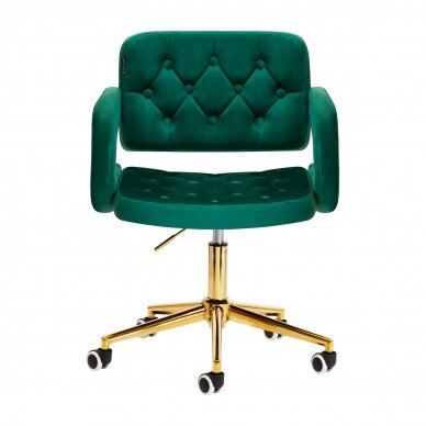 Bürostuhl mit Rollen 4Rico QS-OF213G Velvet Green 1