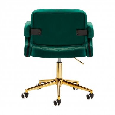 Bürostuhl mit Rollen 4Rico QS-OF213G Velvet Green 2