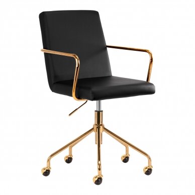 Office chair with wheels QS-OF211G Gold Black