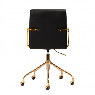 Office chair with wheels QS-OF211G Gold Black 3