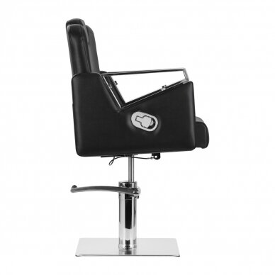 Hairdressing chair Gabbiano Barber Hairdressing Chair Vilnius Black 1